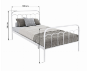 Łóżko Merina metalowe