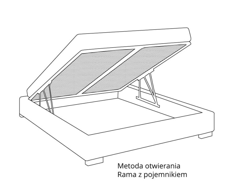 Łóżko Moon tapicerowane Fabryka Sypialni