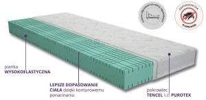 Materac Mild Classic H2 wysokoelastyczny
