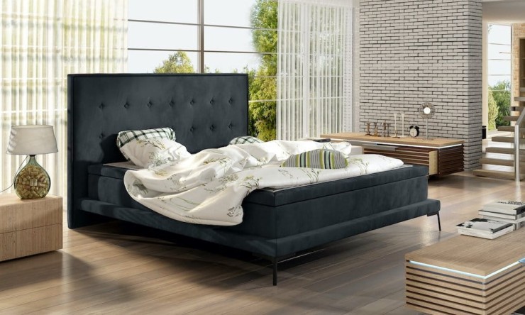 Łóżko 81239 tapicerowane M&K Foam Koło