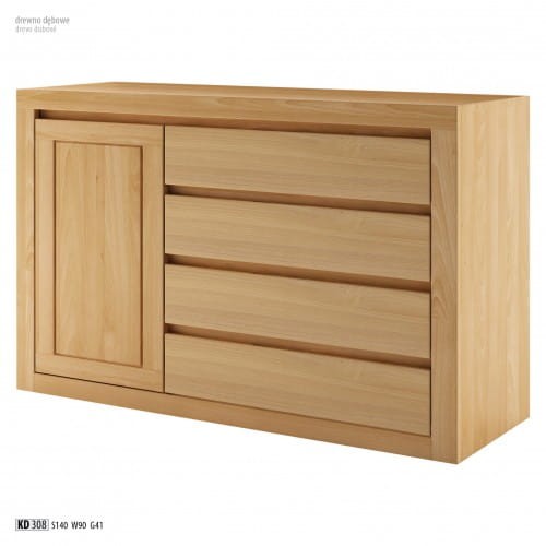 Komoda dębowa KD 308