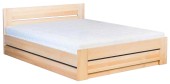 Łóżko bukowe typ LK 198 F BOX z pojemnikiem otwieranym od frontu