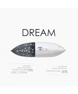 Poduszka DREAM trzykomorowa puch 90%