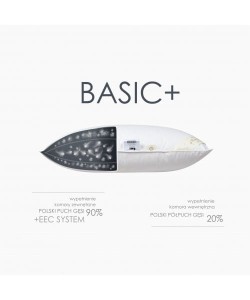 Poduszka BASIC+ puch 70% trzykomorowa