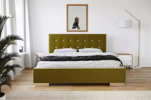Łóżko 80209 tapicerowane z pojemnikiem M&K Foam Koło 