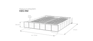 KBSRM- Korpus Boki Szerokie Rama Metalowa MultiSystem BOX M&K Foam Koło