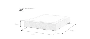 KPO-Korpus Podstawa Pod Materac MultiSystem BOX M&K Foam Koło