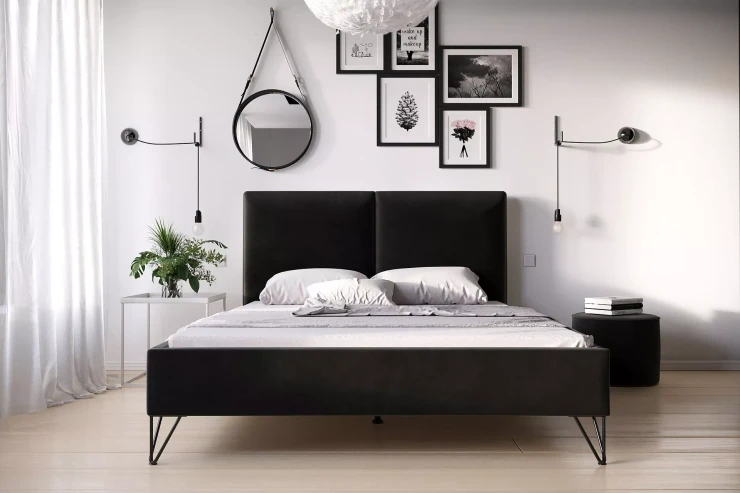 Łóżko 81248 tapicerowane M&K Foam Koło