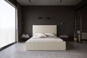 Łóżko 81249 tapicerowane z pojemnikiem M&K Foam Koło