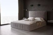 Łóżko 81249 tapicerowane z pojemnikiem M&K Foam Koło