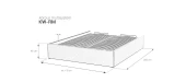 KWRM - Korpus Wysoki Rama Metalowa MultiSystem BOX M&K Foam Koło