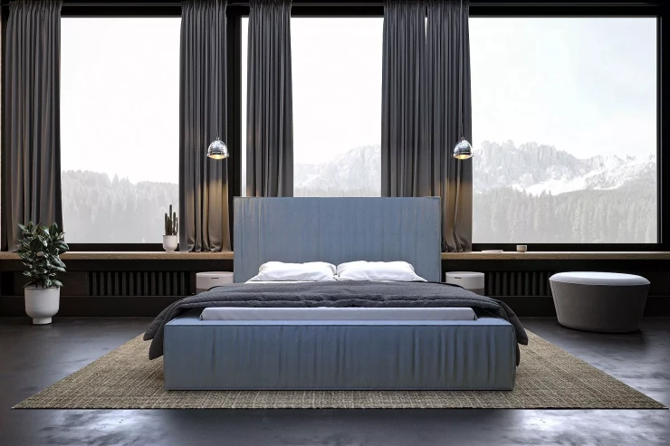 Łóżko 81250 tapicerowane M&K Foam Koło