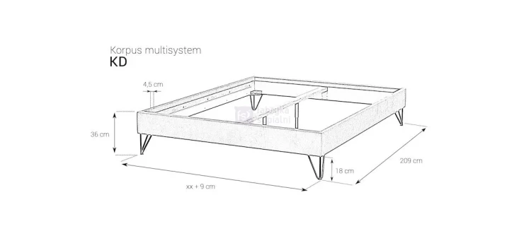 KD- Korpus Drewniany MultiSystem BOX M&K Foam Koło