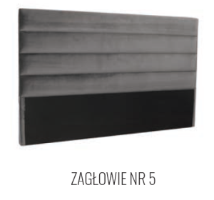 Łóżko MAPLE PLUS wezgłowie 5 z pojemnikiem