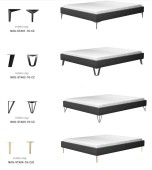 Łóżko 81248 tapicerowane M&K Foam Koło