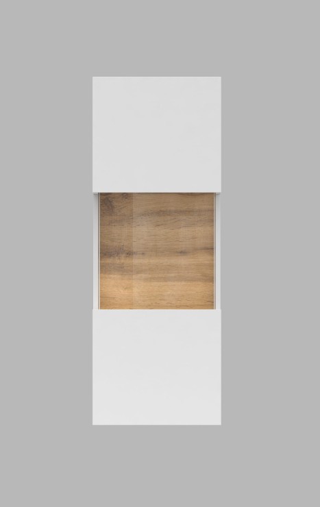 AVA BIAŁY/DĄB WOTAN Witryna wisząca