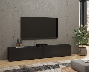 AVA CZARNY ONYX/DĄB WOTAN Komoda RTV 180