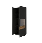 SILKE BIAŁY/DĄB WOTAN Witryna 2D prawa