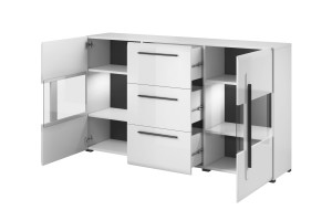 TULSA DĄB GRANDSON Komoda 2D (szkło) 3S 