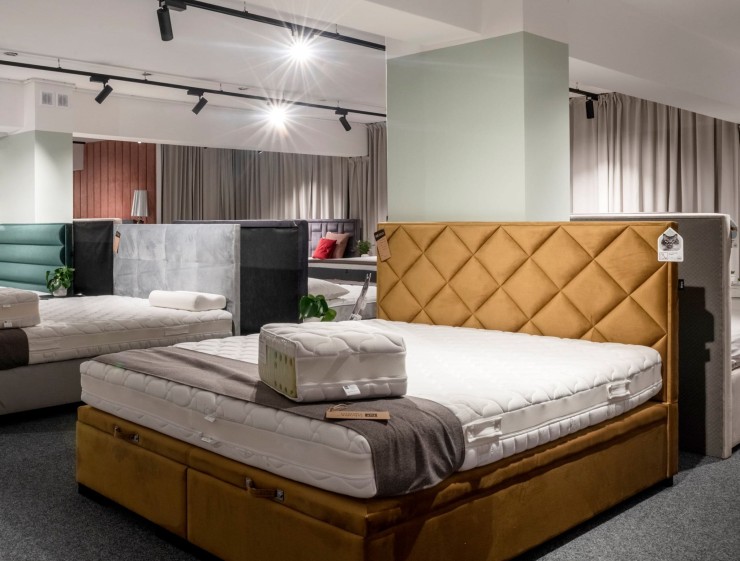 Łóżko Kontynentalne Asti z pojemnikiem Fabryka Sypialni