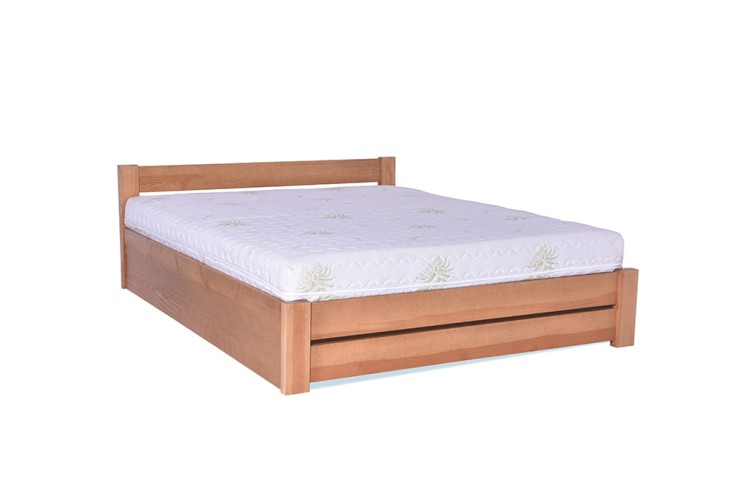 Łóżko Ametyst 4/3 z pojemnikiem na pościel