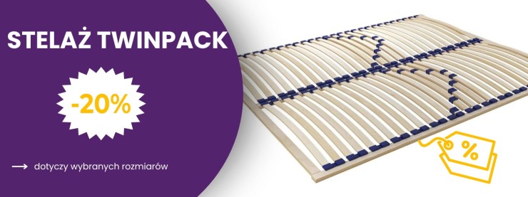 PROMOCJA Stelaż TWINPACK ZMONTOWANY M&K Foam