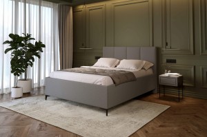 Łóżko 84235-RP tapicerowane z pojemnikiem na pościel M&K Foam