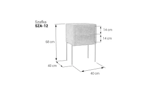 Szafka nocna tapicerowana 12 M&K Foam Koło