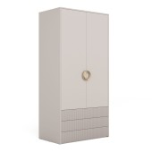 Dwudrzwiowa Szafa NUBO 2D3S z Drążkiem New Elegance