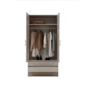 Dwudrzwiowa Szafa NUBO 2D3S z Drążkiem New Elegance