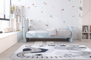 Łóżko dziecięce 81266 tapicerowane M&K Foam Koło