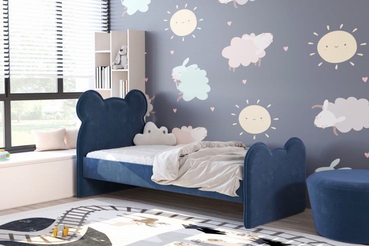 Łóżko dziecięce 81266 RS tapicerowane M&K Foam Koło