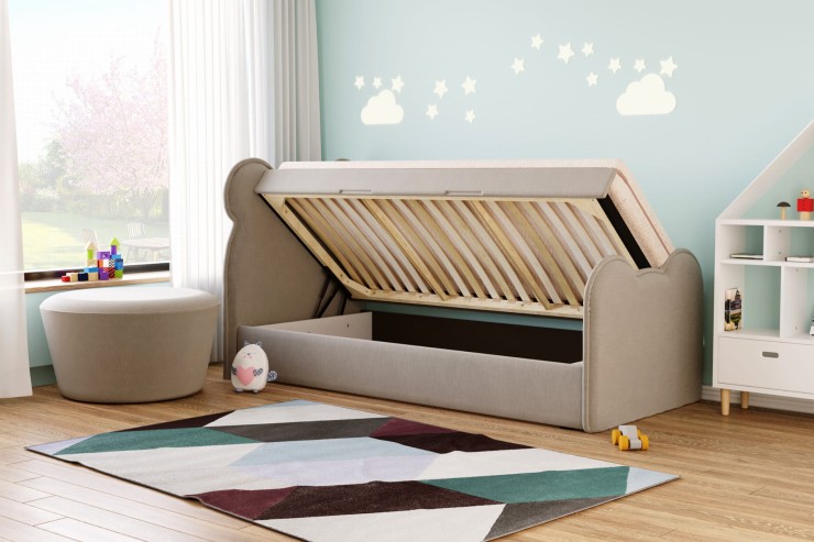 Łóżko dziecięce 81266 RS tapicerowane M&K Foam Koło