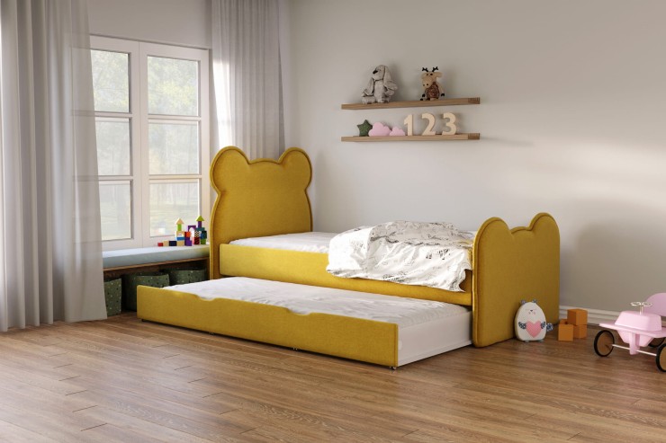 Łóżko dziecięce 81266 ST tapicerowane M&K Foam Koło