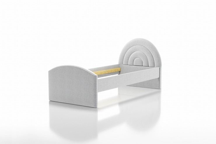 Łóżko dziecięce 81267 tapicerowane M&K Foam Koło