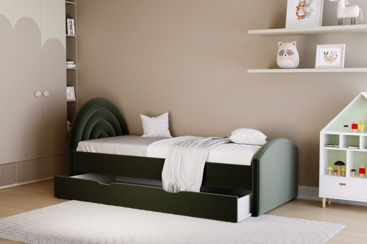 Łóżko dziecięce 81267 SP tapicerowane M&K Foam Koło