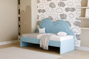 Łóżko dziecięce 81269 RS tapicerowane M&K Foam Koło