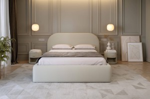 Łóżko 84280-RP tapicerowane z pojemnikiem na pościel M&K Foam