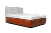 Łóżko kontynentalne OAK PLUS wezgłowie 2  z pojemnikiem