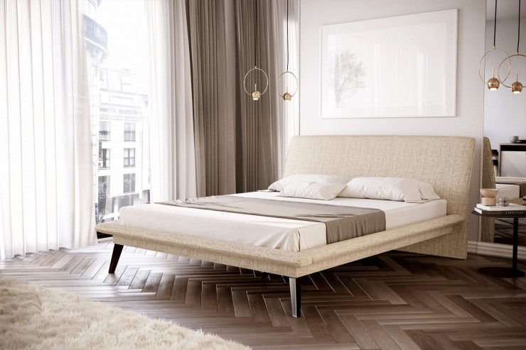 Łóżko 81282 tapicerowane M&K Foam