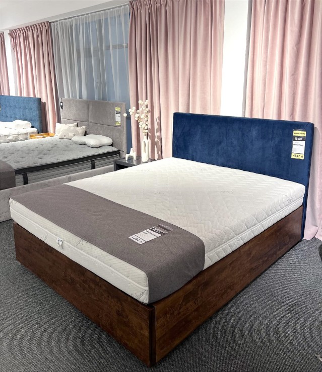 Łóżko kontynentalne HYGGE PLUS 160x200 z pojemnikiem z ekspozycji Salonu Janki
