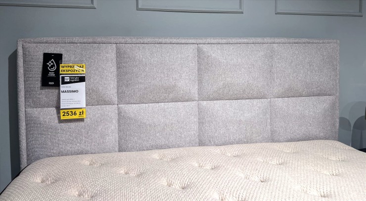 Łóżko MASSIMO 160x200 bez pojemnika z ekspozycji Salonu Janki