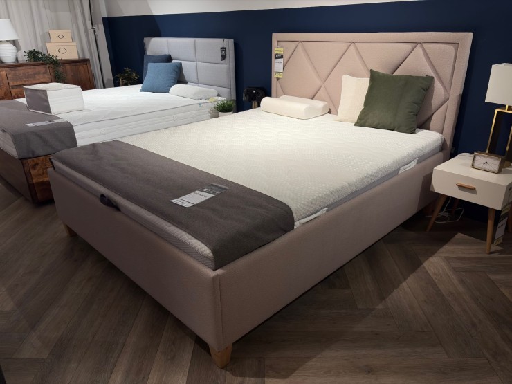 Łóżko KSRM + Z67 z pojemnikiem 160x200 z ekspozycji Salonu Józefów