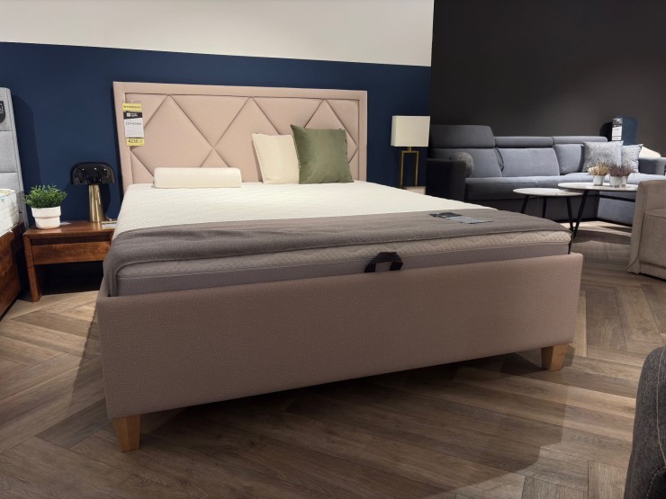 Łóżko KSRM + Z67 z pojemnikiem 160x200 z ekspozycji Salonu Józefów