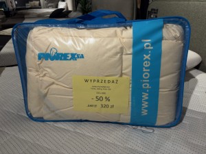 Kołdra puchowa D23 155x200 z ekspozycji Salonu Józefów