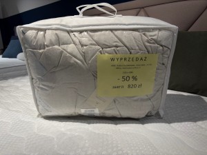 Kołdra puchowa Silver 155x200 z ekspozycji Salonu Józefów