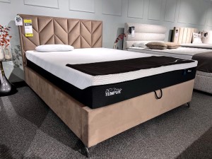 Łóżko kontynentalne DETROIT 160x200 z pojemnikiem z ekspozycji Salonu Janki