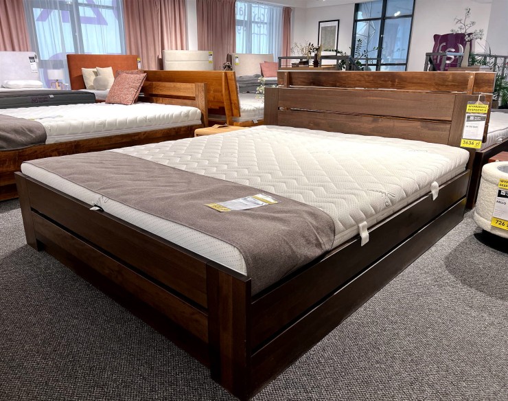 Łóżko LK 198 BOX 160x200 z pojemnikiem z ekspozycji Salonu Janki