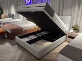 Łóżko kontynentalne z pojemnikiem LAZIO MAXI 160x200 z ekspozycji Salonu Józefów 