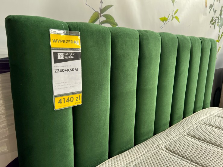 Łóżko Z 240 + KSRM 160x200 z pojemnikiem z ekspozycji Salonu Janki